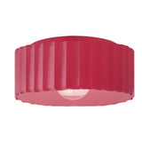 Ceramic Gear Flush Mount Large Cerise By Justice Design