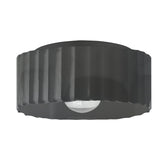 Ceramic Gear Flush Mount Large Gloss Gray By Justice Design