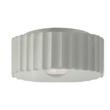 Ceramic Gear Flush Mount Large Matte White By Justice Design
