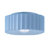 Ceramic Gear Flush Mount Large Sky Blue By Justice Design