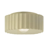 Ceramic Gear Flush Mount Large Vanilla Gloss By Justice Design