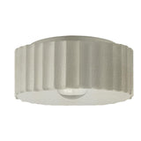 Ceramic Gear Flush Mount Large White Crackle By Justice Design