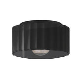 Ceramic Gear Flush Mount Medium Gloss Black By Justice Design