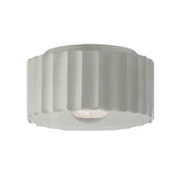 Ceramic Gear Flush Mount Medium Matte White By Justice Design
