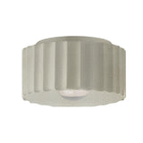 Ceramic Gear Flush Mount Medium White Crackle By Justice Design