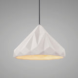 Ceramic Geometric Pendant Bisque Polished Chorme By Justice Lifestyle View