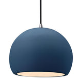 Ceramic Globe 1 Light Pendant Medium Midnight Sky By Justice Design