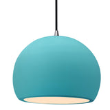 Ceramic Globe 1 Light Pendant Medium Reflecting Pool By Justice Design