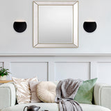 Ceramic Globe ADA Wall Sconce Carbon Matte Black By Justice Design Lifestyle View