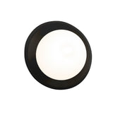 Ceramic LED Mini Coupe Wall Sconce Matte Black By Justice