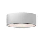 Ceramic LED Short Round Flushmount Gloss White By Justice