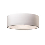 Ceramic LED Short Round Flushmount Matte White By Justice