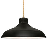Ceramic Loft 1 Light Pendant Large Carbon Matte Black By Justice Design