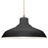 Ceramic Loft 1 Light Pendant Large Gloss Black By Justice Design