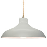 Ceramic Loft 1 Light Pendant Large Matte White By Justice Design