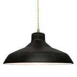 Ceramic Loft 1 Light Pendant Medium Carbon Matte Black By Justice Design