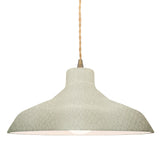 Ceramic Loft 1 Light Pendant Medium Celadon Green Crackle By Justice Design