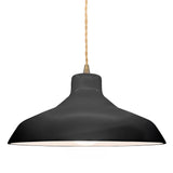 Ceramic Loft 1 Light Pendant Medium Gloss Black By Justice Design