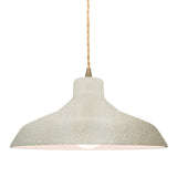 Ceramic Loft 1 Light Pendant Medium White Crackle By Justice Design