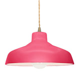 Ceramic Loft 1 Light Pendant Small Cerise By Justice Design