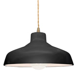 Ceramic Loft 1 Light Pendant Small Gloss Black By Justice Design