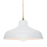 Ceramic Loft 1 Light Pendant Small Gloss White By Justice Design