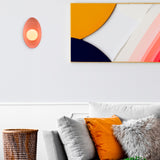 Ceramic Oval Coupe Wall Sconce Bisque By Justice Design Lifestyle View