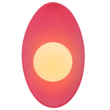 Ceramic Oval Coupe Wall Sconce Cerise By Justice Design