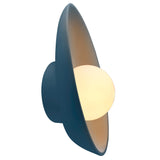 Ceramic Oval Coupe Wall Sconce Midnight Sky By Justice Design Side View