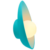 Ceramic Oval Coupe Wall Sconce Reflecting Pool By Justice Design Side View