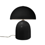 Ceramic Short Kava Table Lamp Gloss Black By Justice