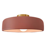 Ceramic Spire Semi Flush Large Canyon Clay By Justice Design