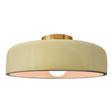 Ceramic Spire Semi Flush Large Vanilla Gloss By Justice Design