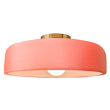 Ceramic Spire Semi Flush Medium Gloss Blush By Justice Design