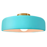 Ceramic Spire Semi Flush Medium Reflecting Pool By Justice Design