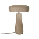 Cerami Spire Table Lamp Sienna Brown Crackle By Justice