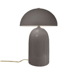 Ceramic Tall Kava Table Lamp Gloss Gray By Justice