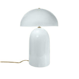 Ceramic Tall Kava Table Lamp Gloss White By Justice