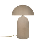 Ceramic Tall Kava Table Lamp Sienna Brown Crackle By Justice