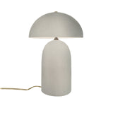 Ceramic Tall Kava Table Lamp White Crackle By Justice