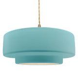 Ceramic Tier 1 Light Pendant Large Reflecting Pool By Justice Design