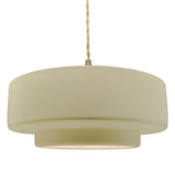 Ceramic Tier 1 Light Pendant Large Vanilla Gloss By Justice Design