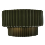 Ceramic Tier ADA Pleated Wall Pewter Green By Justice Design
