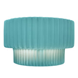 Ceramic Tier ADA Pleated Wall Sconce Reflecting Pool By Justice Design