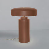 Ceramic Tower Table Lamp Canyon Clay By Justice Lifestyle View