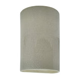 Ceramic small ADA Cylinder Wall Sconce Celadon Green Crackle By Justice