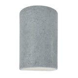 Ceramic small ADA Cylinder Wall Sconce Concrete By Justice