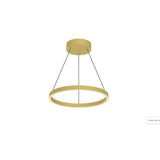 Cerchio Suspension By Kuzco, Size: 17”, Finish: Brushed Gold, , | Casa Di Luce Lighting