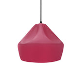 Cerise-Black Cord Crease Small Ceramic Pendant by Justice Design