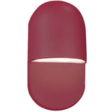 Cerise Ceramic Mini ADA Led Capsule Wall Sconce by Justice Design
